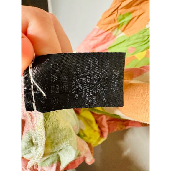 SANCTUARY Pastel Floral Cutout Back Tie Bow Get Away Maxi Vacation Midi Dress S - Picture 11 of 11